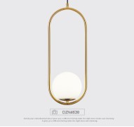 Светильник DZN4638 BRONZE/БРОНЗА  D200/H500/1/E27/60W BALL D150