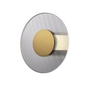 Светильник DZN-69758 ЗОЛОТАЯ БРОНЗА ` D250/H80/1/LED/.W/4000K стекло прозрачное, с рельефом 24-05