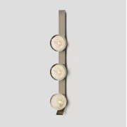Светильник настенный DZN-53906 БРОНЗА ` D120/H880/3/LED/.W/3000K стекло с пузырьками LEROY 25-02 VST