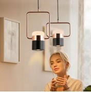 Светильник DZN3-1-01 BLACK+COPPER/ЧЕРНЫЙ+МЕДЬ D180/H185/2/LED/6W RUDD