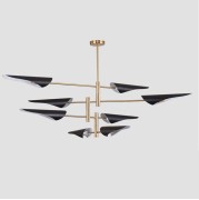 Светильник DZN1-6-69 БРОНЗА+ЧЕРНЫЙ D1250/H250/8/E14/40W Blade