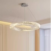 Светильник подвесной светодиодный ElegantLight DZN-8190 ХРОМ ` D800/H1200/1/LED/45W/4000K DOMO 24-07