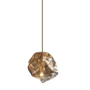 Светильник подвесной ElegantLight DZN-8199 БРОНЗА + ЯНТАРЬ 