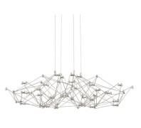 Светильник подвесной ElegantLight DZN-8203 MAT.CHROME D690/H20*150/80/LED/40W/3000K 22-10 SELENA