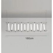 Светильник DZN-34214 БЕЛЫЙ+СЕРЕБРО ` D1800/H1200/12/LED/96W/4000K MAHZA LIGHTING SYSTEM BY MARIO TSAI 24-12