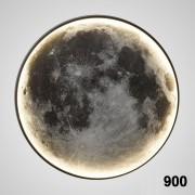 Светильник DZN-9353 БЕЛЫЙ / ЧЕРНЫЙ D900/H40/1/LED/32W/4500K COSMOS-MOON 23-12