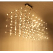Светильник DZN-68781 МАТ.ХРОМ ` 1200*600*600/H600+6000/1/LED/.W/4000K трос 4м SELENA 25-04