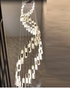 Светильник DZN-23229 4LEVEL ХРОМ D550/H4500/7+64/LED/5+12W DZN13-2