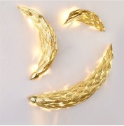 Светильник панно ElegantLight DZN-6310 ЗОЛОТО D470+670+1030/H100/16/G9/40W GOLDENFLOWER (композиция из 3шт.)