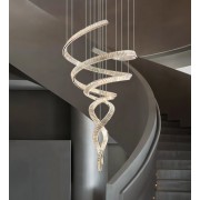 Светильник DZN-33697 ХРОМ D1000*2300/H3000/2/LED/122W SERPENTINE