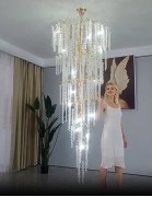 Светильник DZN-34205 ЗОЛОТО D1000/H2500/40/G9/40W Josephine