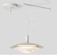 Светильник DZN-6335 БЕЛЫЙ D380/H230*1200/1/E27/40W