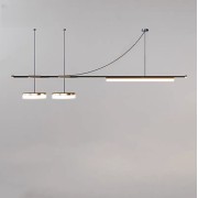 Светильник DZN-73056 ЧЕРНЫЙ + ЛАТУНЬ `  L1200/1500/3/LED/35W/4000K ZODIAC