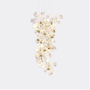 Светильник DZN-34261 ЗОЛОТО + БЕЛАЯ КЕРАМИКА D1200*2500/H1200/30/G9/10W GINKOA 24-02