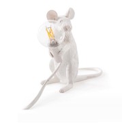 Светильник переносной ElegantLight DZN-11148 БЕЛЫЙ 1/E12/12W мышка сидит (+ лампа Е12) MOUSE 23-11 VST