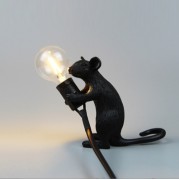 Светильник переносной ElegantLight DZN-11151 ЧЕРНЫЙ 1/E12/12W мышка сидит (+ лампа Е12) MOUSE 23-11 VST