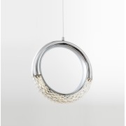 Светильник подвесной ElegantLight DZN-8225 CHROME/ХРОМ D200/H1500/1/LED/8W/4000K DELICATE 22-12 (1)