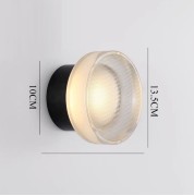 Светильник настенный ElegantLight DZN-2860 ЧЕРНЫЙ D135/H100/1/LED/6W/4500К PRESS