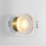 Светильник настенный ElegantLight DZN-2895 БРОНЗА D135/H100/1/LED/6W/4500К PRESS