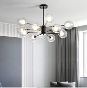 Светильник DZN1-6-61 ЧЕРНЫЙ+ЗОЛОТО D980/H600/12+1/G9+LED/40W