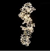 Светильник DZN-34253 ЗОЛОТО + БЕЛАЯ КЕРАМИКА D600*2800/H1200/14/G9/40W GINKOA