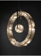 Светильник DZN-12429 ХРОМ + ГОРНЫЙ ХРУСТАЛЬ D1000/H1100+1500/2/LED/40W Orbite by Régis Mathieu