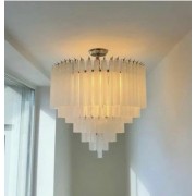 Светильник DZN-69579 ЗОЛОТАЯ БРОНЗА ` D800/H1000/8/E27/40W белое матовое стекло 25-04 (!!! 2 КОРОБКИ !!!)