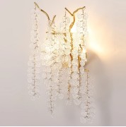 Светильник DZN-13448 ЗОЛОТО/МАТОВЫЙ+ПРОЗРАЧНЫЙ D350/H550/3/G9/40W COINS 24-12