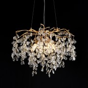 Светильник DZN-13453 ЗОЛОТО/ПРОЗРАЧНЫЙ D600*450/H1500/9/E14/40W 24-12