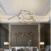 Светильник DZN3-1-43 GOLD/ЗОЛОТО D1680*560/H1200/5/LED/88W Venezia