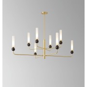 Светильник ElegantLight DZN-13574 ЗОЛОТО + ЧЕРНЫЙ МРАМОР ` D1200/H1150/8/E14/10W