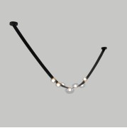 Светильник DZN-13604 ЧЕРНЫЙ + ПРОЗРАЧНОЕ СТЕКЛО 