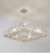 Светильник DZN-6979 ХРОМ D800/H250+1200/8/E14/40W PUZZLE