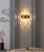 Светильник настенный ElegantLight MD.7011 BRASS/ЛАТУНЬ D180/H450/2/E14/40W DZN22-12 (1 из 2 в кор)